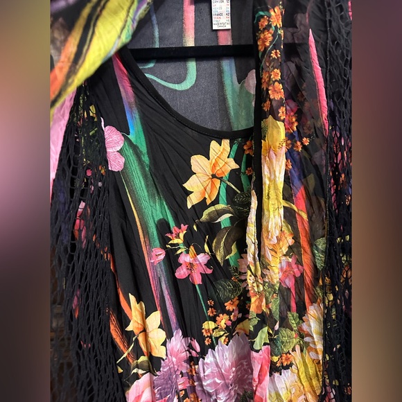 Joseph Ribkoff Multicolor Floral Fooler Top - Picture 2 of 7